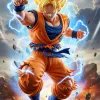 Super Saiyan Anime Power Lightning HD Wallpaper