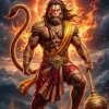 Fierce Lord Hanuman Bajrang Bali Power HD Wallpaper