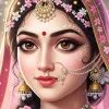 Traditional Indian Bridal Portrait Elegant HD Wallpaper