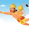 Flying Hanuman Cartoon Cute HD Wallpaper