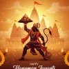 Happy Hanuman Jayanti Temple Blessings HD Wallpaper