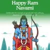 Happy Ram Navami Lord Ram Minimal Art Wallpaper