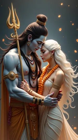 The Divine Love of Shiva and Parvati