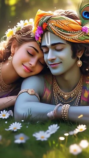 Divine Confluence of Love - Radha Krishna