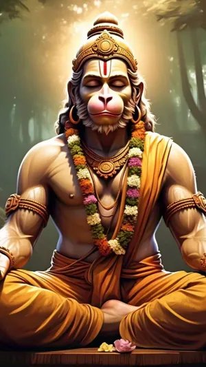 Dhyana Hanuman – Power, Devotion and Dedication