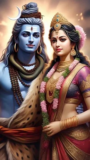 Shiv Shakti – Power & Devotion | HD iPhone Wallpaper