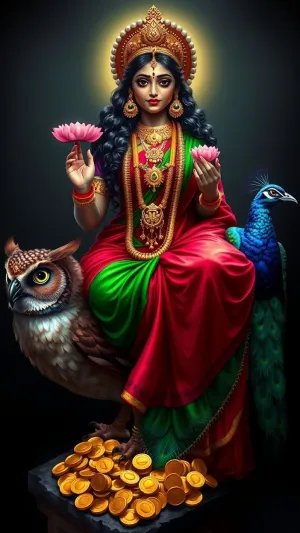 Goddess Lakshmi – HD Divine Wealth & Prosperity Wallpaper
