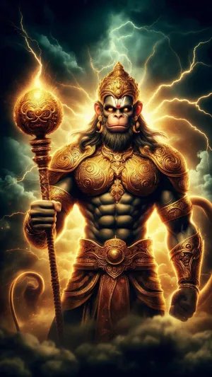 Lord Hanuman HD Wallpaper – The Ultimate Symbol of Strength & Devotion