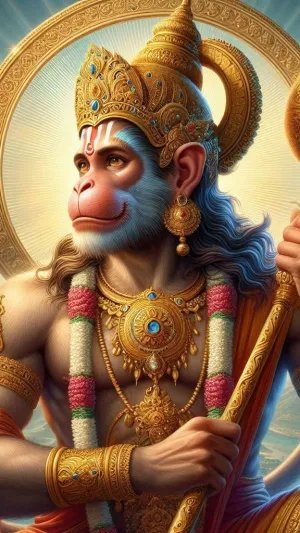 Divine Hanuman HD Wallpaper – The Symbol of Strength & Devotion
