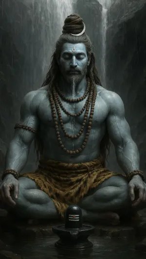 Mahadev in Tapasya – The Supreme Yogi Amidst the Cosmic Silence