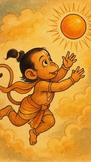 Bal Hanuman Reaches for the Sun