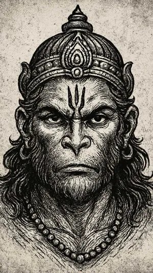 Veer Hanuman: The Warrior Gaze