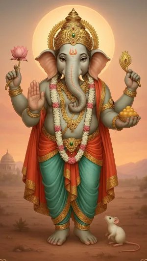 Divine Blessings – Vighnaharta in Splendor