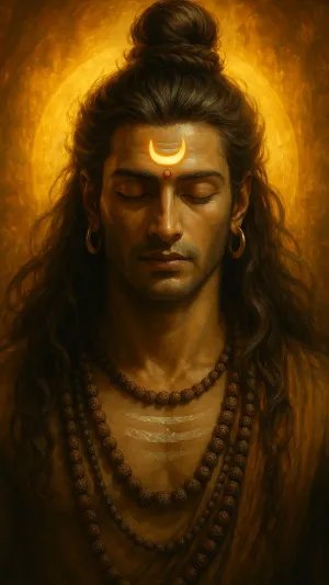 Lord Shiva Meditating Wallpaper – Peaceful Mahadev 4K HD Image for Mobile