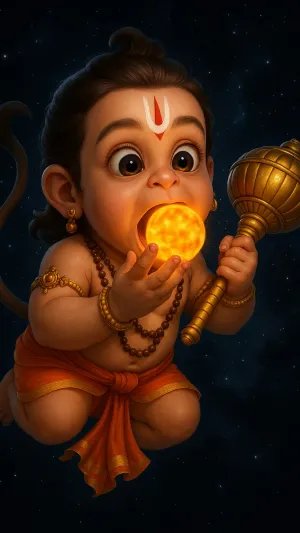 Baby Hanuman Swallows the Sun