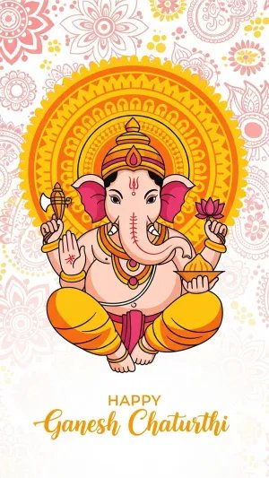 Colorful Lord Ganesha Illustration for Ganesh Chaturthi