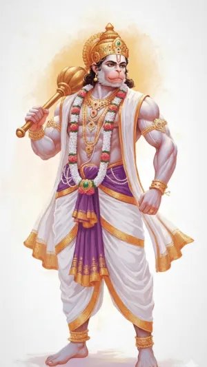 Divine Lord Hanuman Artwork – Symbol of Strength, Devotion & Protection
