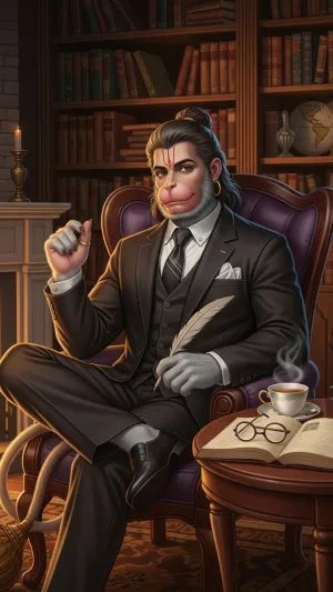 Hanuman Scholar Wallpaper – Wisdom, Power & Devotion Art