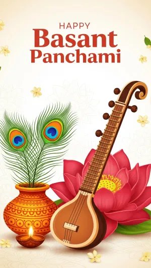 Happy Basant Panchami Traditional Poster