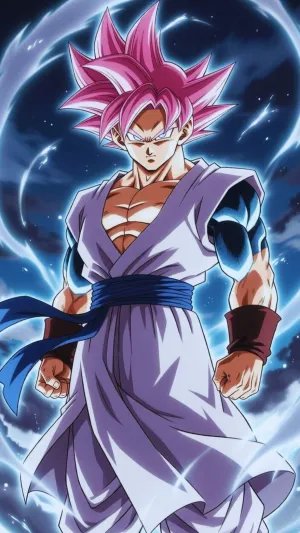 Goku Super Saiyan Rose Power Aura Anime Wallpaper