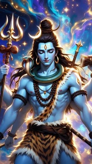 Cosmic Lord Shiva Divine HD Wallpaper