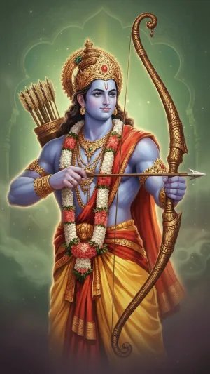 Divine Lord Rama Archer Spiritual HD Wallpaper