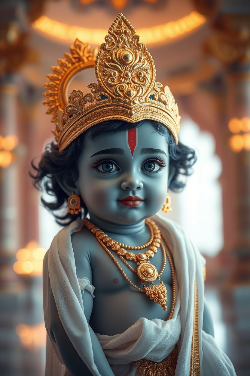 Adorable Baby Krishna – Symbol of Love & Divine Beauty