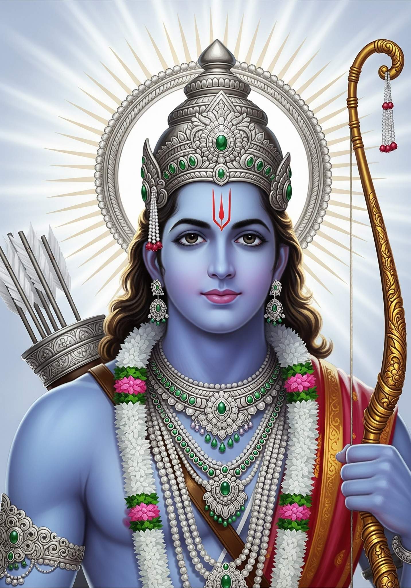 Lord Ram HD Wallpaper – Divine Ram Darbar Artwork