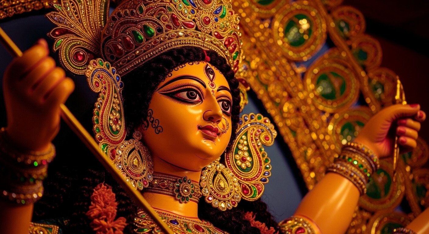 Powerful Maa Durga HD Wallpaper for Mobile & Desktop