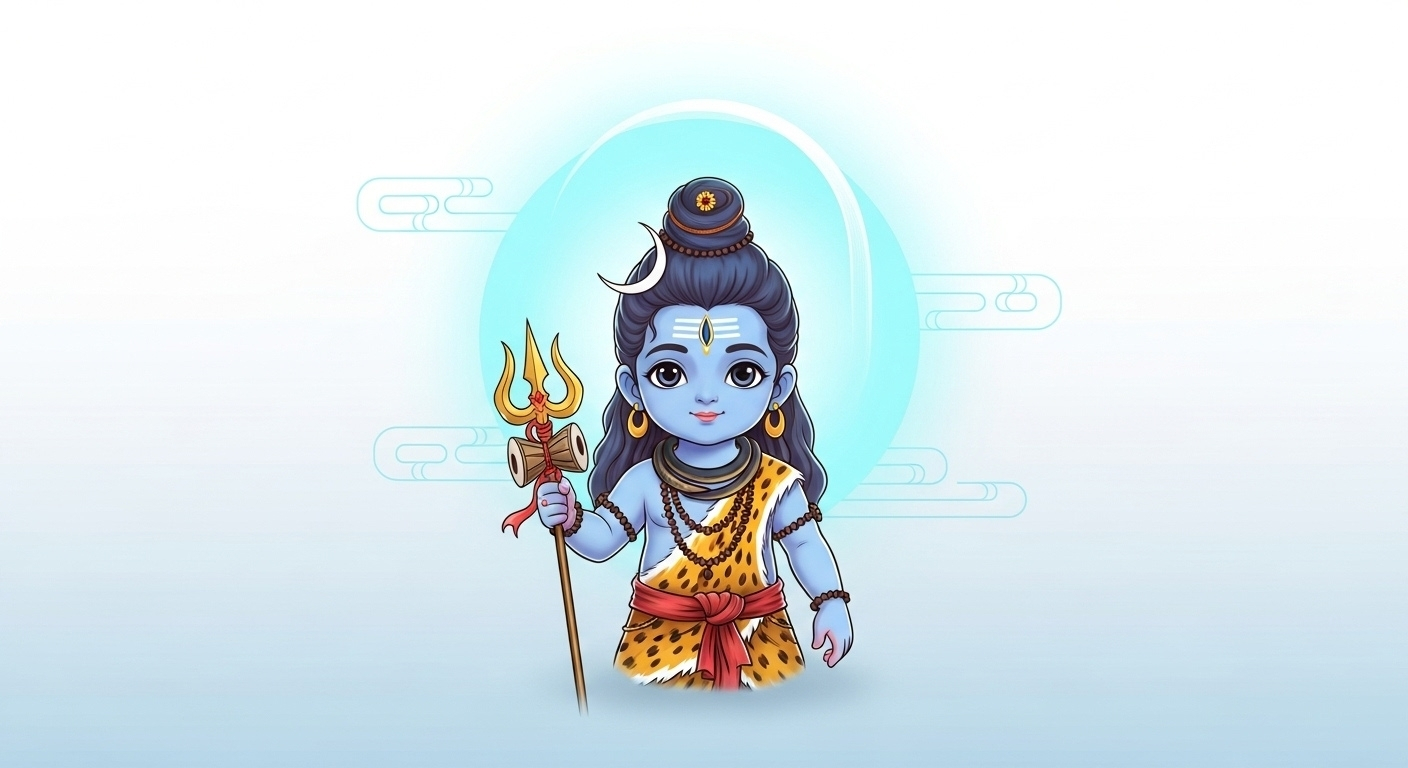Adorable Little Shiva HD Wallpaper for Desktop