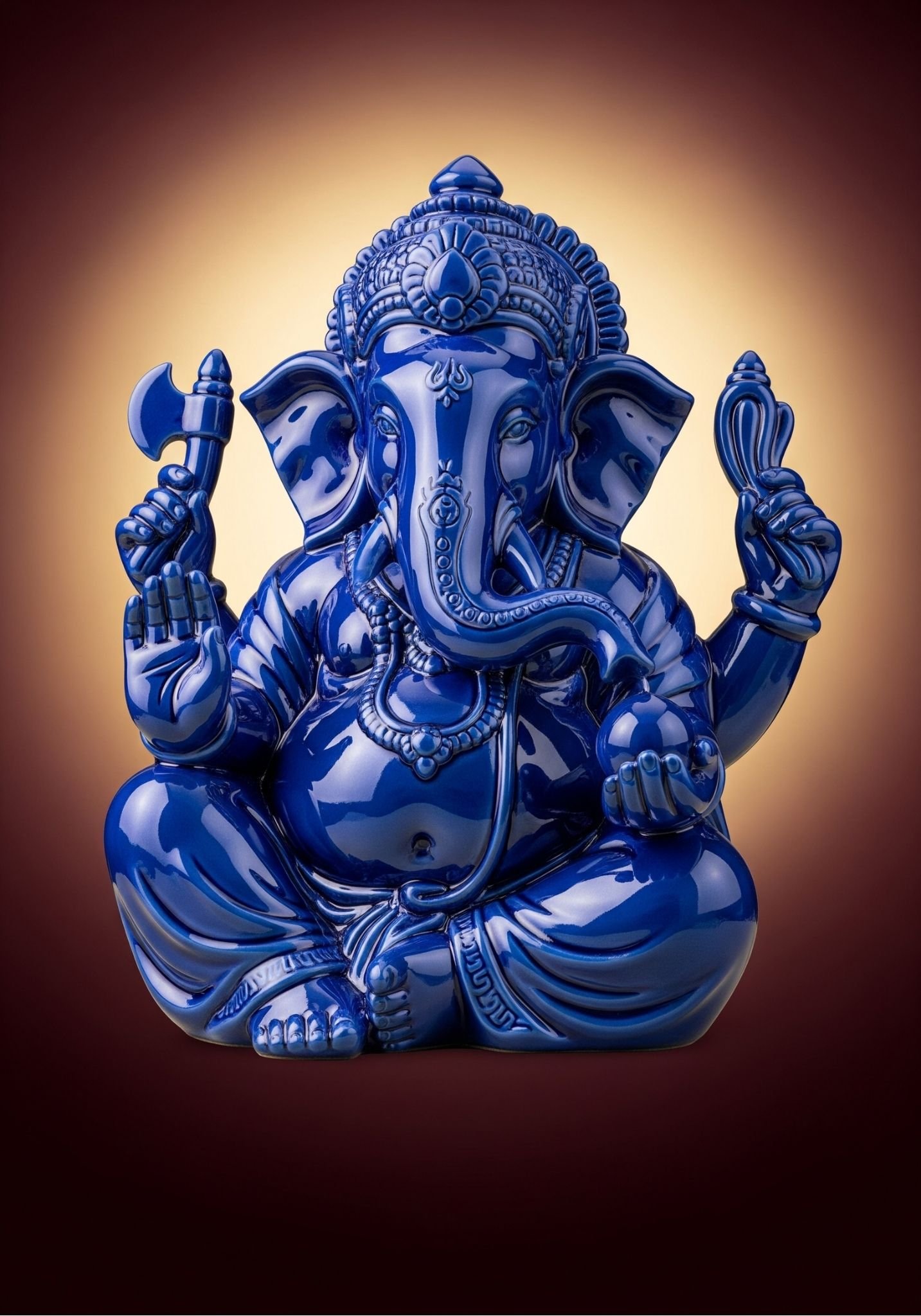 Royal Blue Lord Ganesha – Symbol of Wisdom and Prosperity