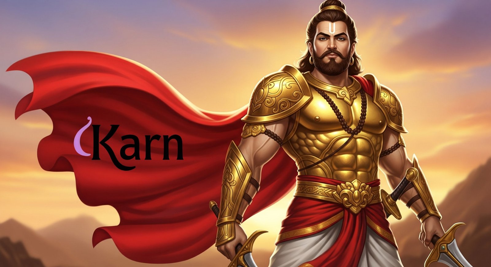 Karna: The Radiant Warrior of Honor and Destiny