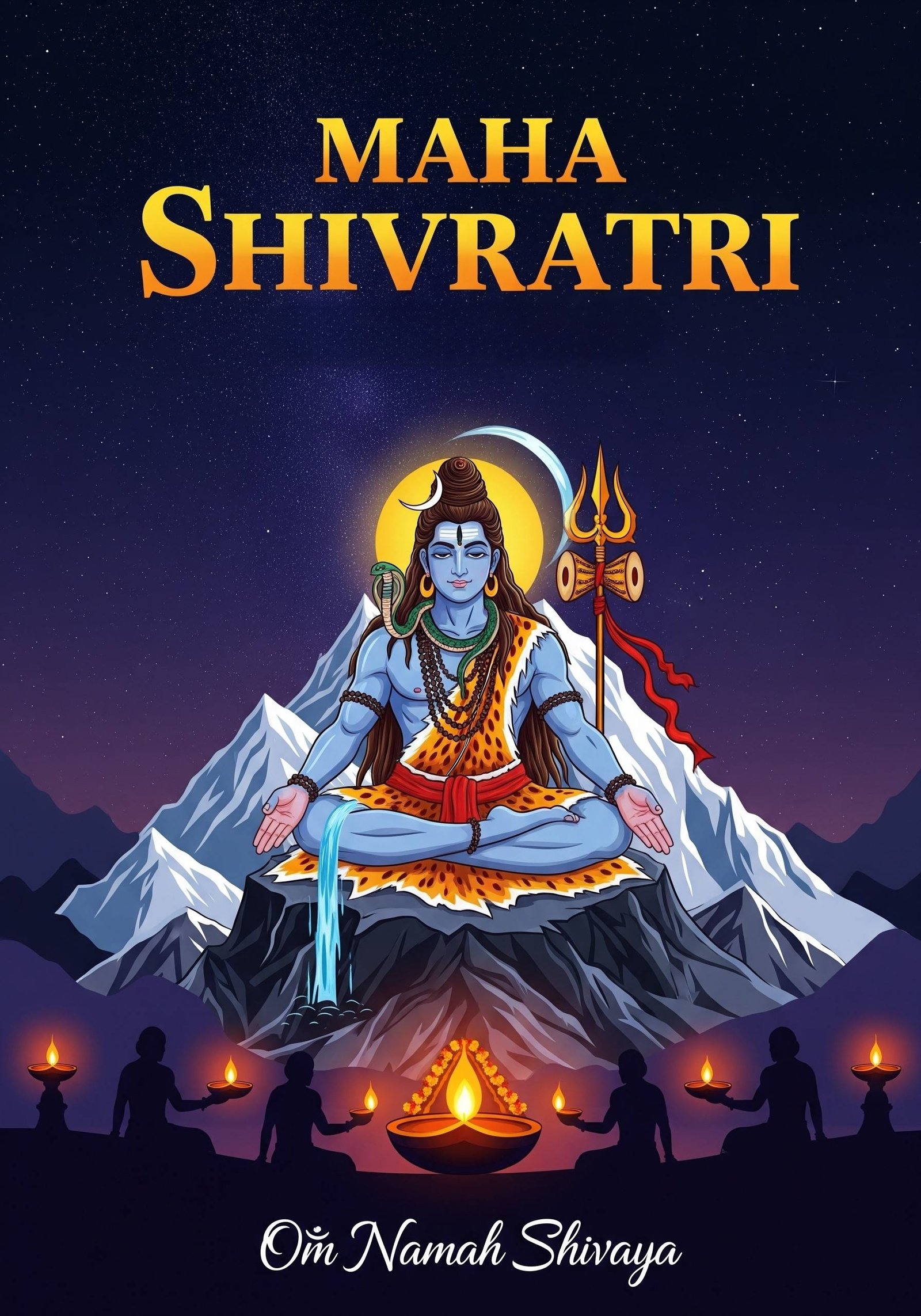Maha Shivratri Lord Shiva Meditation Wallpaper