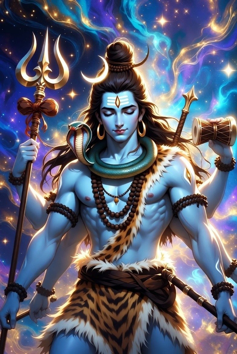 Cosmic Lord Shiva Divine HD Wallpaper