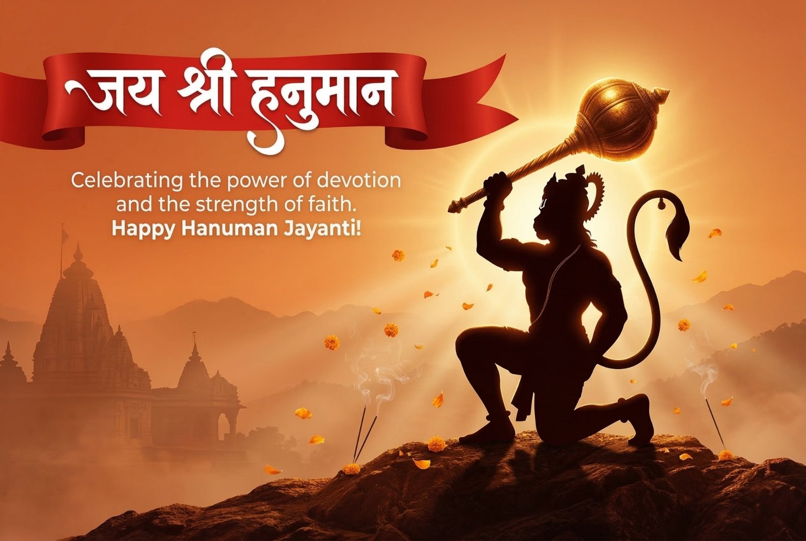 Jai Shri Hanuman Jayanti Festival HD Wallpaper